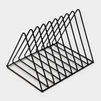 Подставка под разделочные доски Доляна &laquo;Лофт&raquo;, 26&times;18&times;21, чёрная