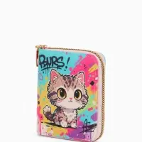 Кошелёк на молнии &laquo;Выбражулька&raquo;, 8.5&times;2.5&times;10.5 см, с принтом, разноцветный