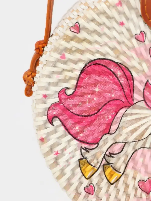 Сумка плетёная ротанг &laquo;Единорог&raquo;, 15&times;6&times;60 см