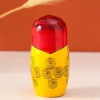 Матрёшка дерево &laquo;Нина&raquo;, красный платок, 6 кукольная, 12-14 см