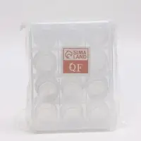 Органайзер для хранения мелочей QF, 12 баночек, 18.5&times;14&times;5 см, прозрачный