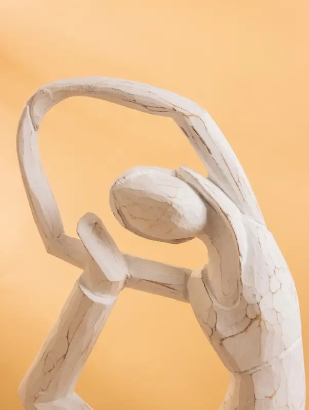 Сувенир  Сувенир "Йога" дерево 25х10х35 см, цв. белый