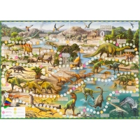 Настольная игра Путешествие в мир динозавров. 59,5x42 см