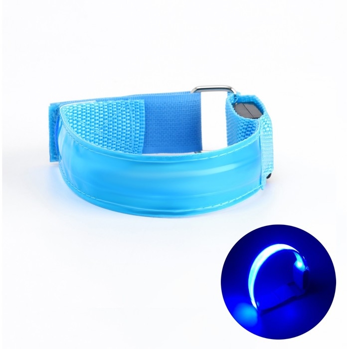 Фонарь для бега, d=33 см, 3 режима, 2хCR2016, до 80 ч работы Фонарь для бега, d=33 см, 3 режима, 2хCR2016, до 80 ч работы