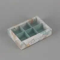Коробка под 6 конфет с ячейками &laquo;Для тебя&raquo;, 10&times;14.5&times;3 см