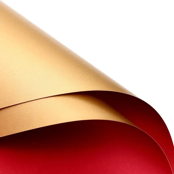 Пленка для цветов, "Золотая сторона", винная, 57x57см ±5% см