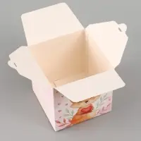 Коробка подарочная самосборная &laquo;Для тебя, с любовью&raquo;, 12&times;12&times;12 см, с лентой