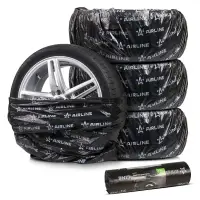 Пакеты для колес R12-22 PRO, 20 шт в рулоне, 115x115 см, ПНД повыш.прочн. 25 мкм, черн.