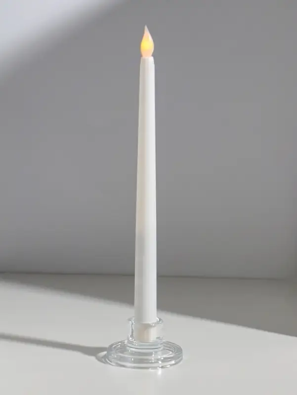 Подсвечник стекло на 1 свечу "Тео" прозрачный d=2,5 см 6,5х6,5х3,5 см