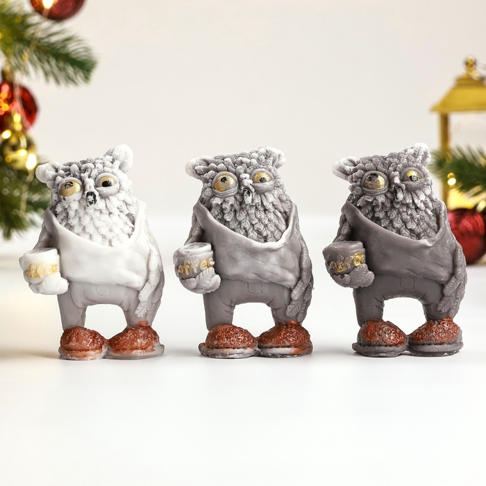 Фигурное мыло Фигурное мыло "Сова - С Добрым утром" 9х6х4,5см/80гр