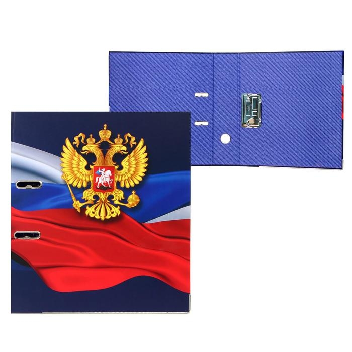 Пaпкa-регистратор А4, 75 мм, deVENTE Пaпкa-регистратор А4, 75 мм, deVENTE "Герб" разборный, металлическая окантовка, матовая ламинация, тиснение фольгой