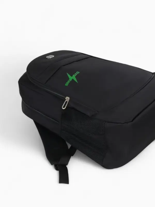 Рюкзак молодёжный на молниях, 4 кармана, 35&times;18&times;50 см, чёрный