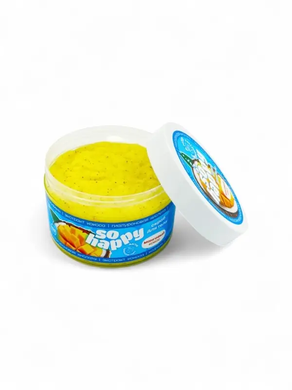 Скраб для тела соляной с маслами So Happy манговый кокос, 350 г