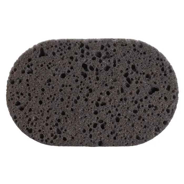 Мочалка банная Добропаровъ, 15&times;9 см, чёрная на подвесе