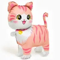 Воздушный шар фольгированный 22" &laquo;Розовая кошка&raquo;, фигура под воздух