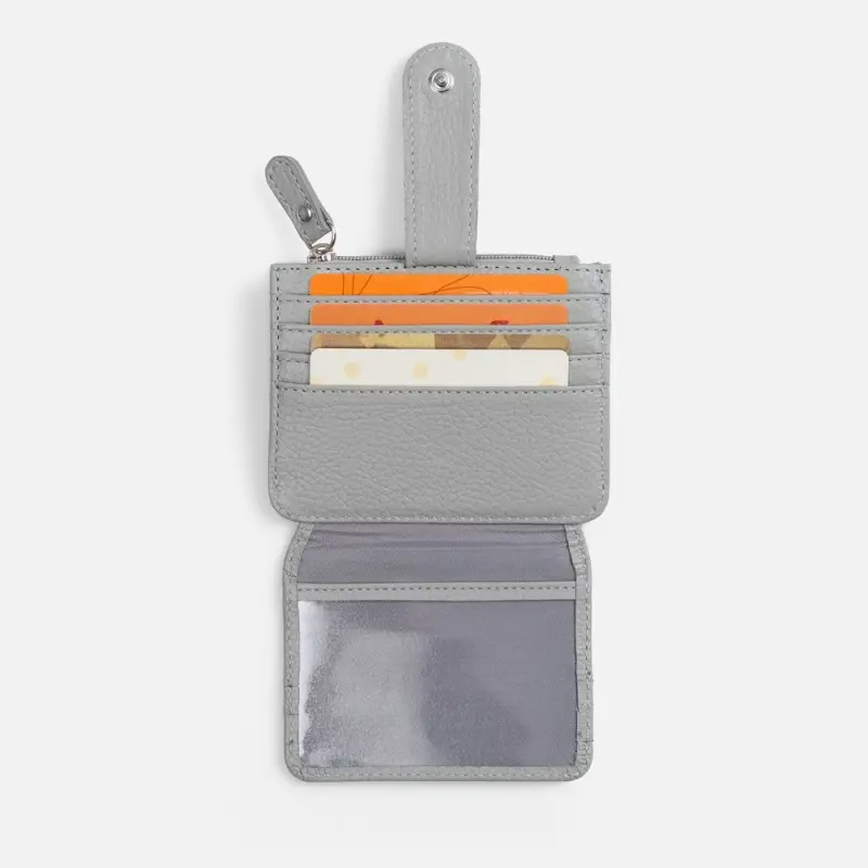 Картхолдер на молнии Unison, серый Картхолдер на молнии Unison, серый