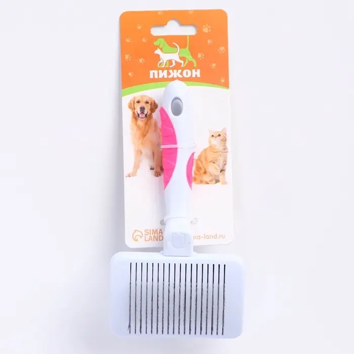 Пуходёрка, 8.5&times;15.5 с, с самоочисткой, без капель, пластик, белая