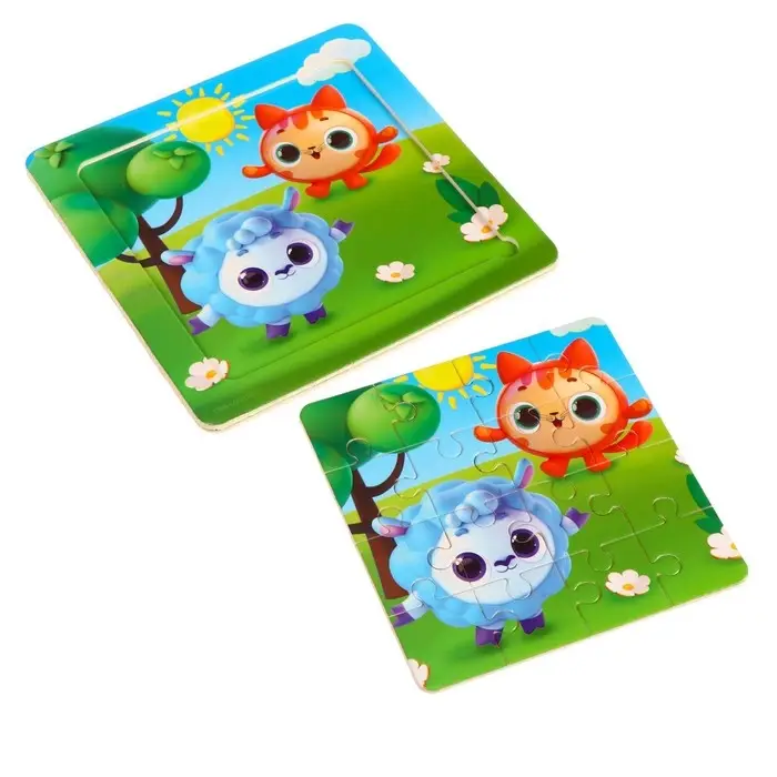 Пазлы «Весело играем», 16 элементов, 14×14 см Пазлы «Весело играем», 16 элементов, 14×14 см