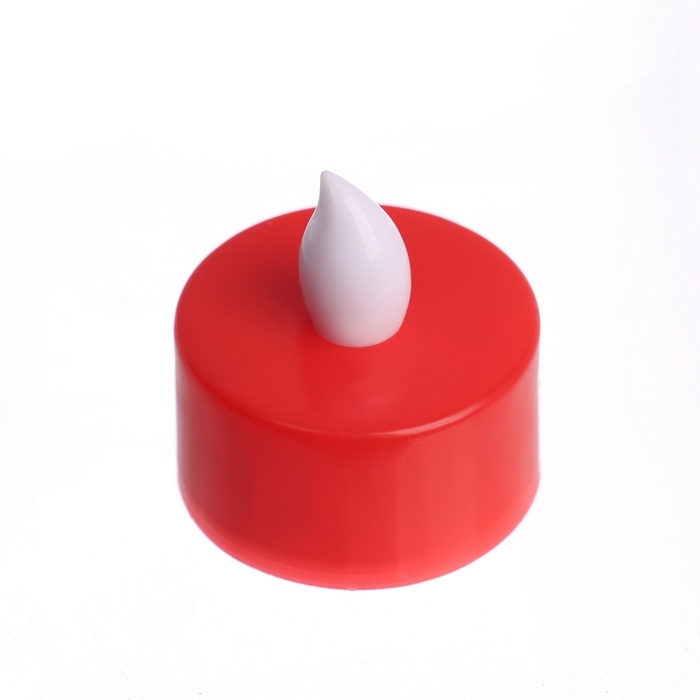 Светодиодные свечи, ночники LED RISALUX «Для свиданий» набор 2 шт., красные, RGB, 3.5×3.5×4 см Светодиодные свечи, ночники LED RISALUX «Для свиданий» набор 2 шт., красные, RGB, 3.5×3.5×4 см