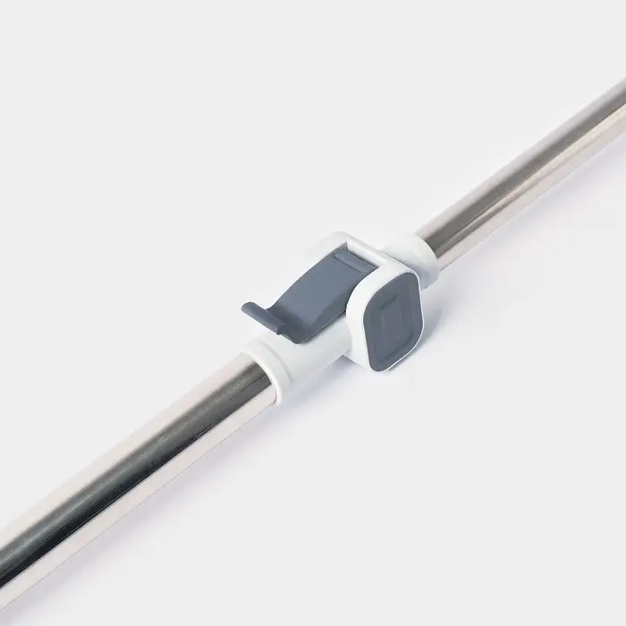 Оконная швабра с креплением на зажимах 28&times;8 см, длина 103-145 см, 2 насадки, 45+180 поворот