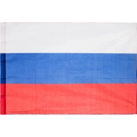 Флаг РФ 90x135см полиэфирный шелк с влагостойкой пропиткой уличный 70 мг