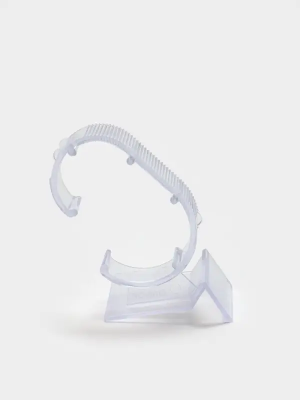 Подставка под часы, ребристая поверхность, 4.5&times;6&times;9 см, прозрачная