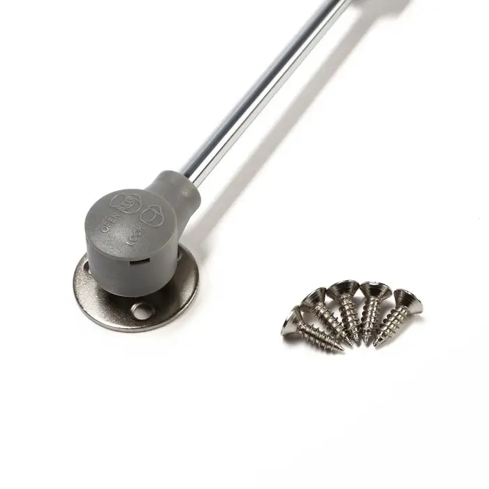 Газлифт 100N CAPPIO, доводчик, бесшумное открывание/закрывание, серый