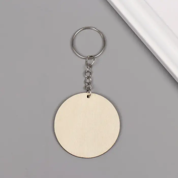 Брелок дерево "Цветочная бабочка. Витраж" 4,6х4,6х0,3 см