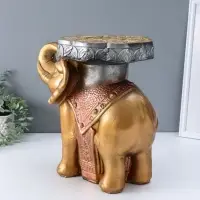 Фигура-подставка "Слон" бронза, 35х40х25 см
