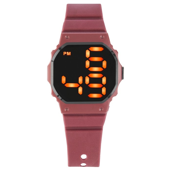 Часы наручные электронные с силиконовым ремешком, влагозащищенные, CR2450 Часы наручные электронные с силиконовым ремешком, влагозащищенные, CR2450