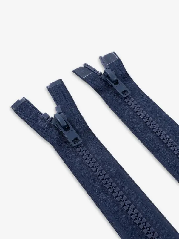 Молния &laquo;Трактор&raquo;, №8, разъёмная, 2 замка, замки автомат, 110 см, тёмно-синяя