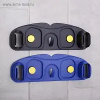 Держатель для швабр, 30&times;10&times;5 см, на липучке, с крючком, МИКС