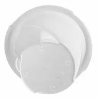 Горшок для цветов с поддоном Martika &laquo;Флориана&raquo;, 300 мл, d=10.3 см, h=7.6 см, пластиковый, белый