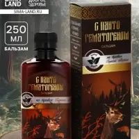Бальзам безалкогольный &laquo;С пантогематогеном&raquo;: шиповник, рябина, красный корень, золотой корень, зверобой, аир, девясил, пантогематоген, в пластиковой бутылке, 250 мл.