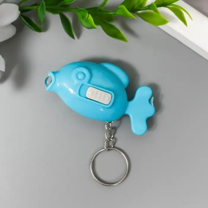 Фонарик свет на кольце  Фонарик свет на кольце "Рыбка"светит  МИКС 5х1,7х3 см