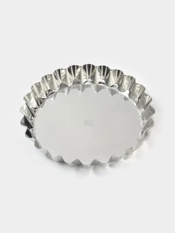 Форма для выпечки, d=27 см, h=4 см, жесть, серебристая