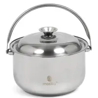 Котелок походный maclay, 18 см, с крышкой, нержавеющая сталь
