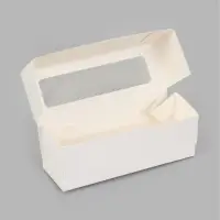 Коробка самосборная с окном, 15&times;5&times;5 см, белая