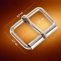 Пряжка проволочная, 3.9×2.7 см, 32 мм, 5 шт., цвет серебряный