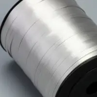 Лента для декора, подарков и шаров, серебристый, 0.5 см &times; 500 ярдов