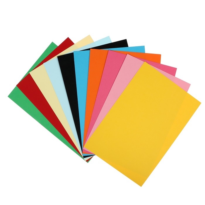 Картон цветной двусторонний А4, тонированный в массе, 100 листов, 10 цветов, 220 г/м2 Картон цветной двусторонний А4, тонированный в массе, 100 листов, 10 цветов, 220 г/м2
