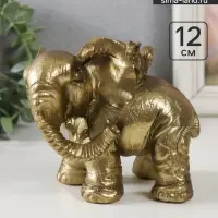 Фигурка полистоун &laquo;Слонёнок с белочкой на спине&raquo;, 13.4&times;10&times;12 см