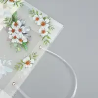 Пакет подарочный прозрачный , "Самой лучшей" 30 х 26 х 12