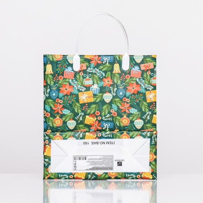 Новый год. Пакет Новый год. Пакет "Праздничное настроение", мягкий пластик, 26х23 см.
