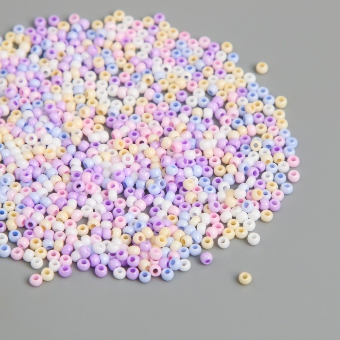 Бисер стекло 11/0  Бисер стекло 11/0 "Меланж макарун. Глянец" 10 гр