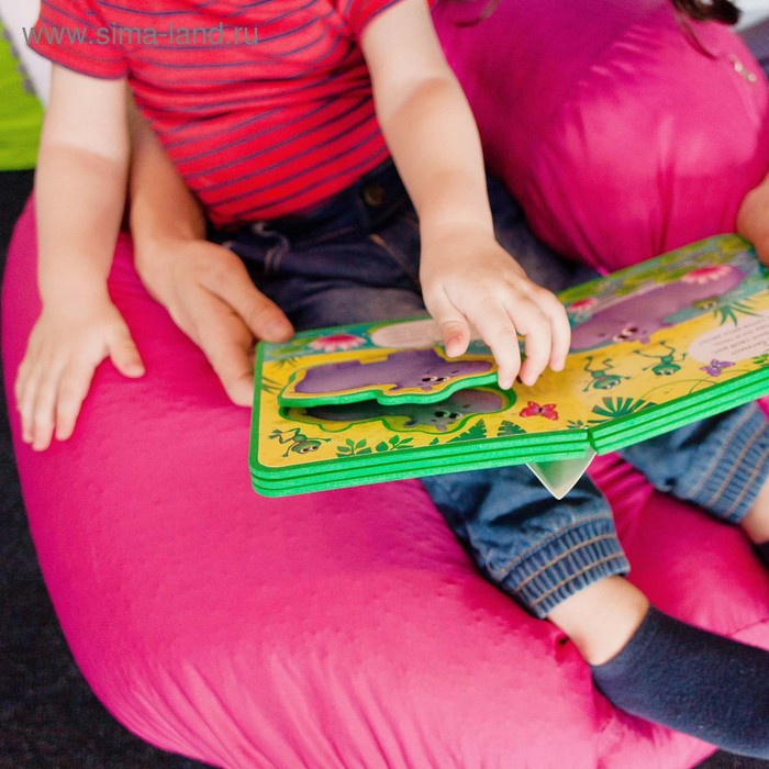 Книжка с мягкими пазлами EVA «Джунгли», 12 стр. Книжка с мягкими пазлами EVA «Джунгли», 12 стр.