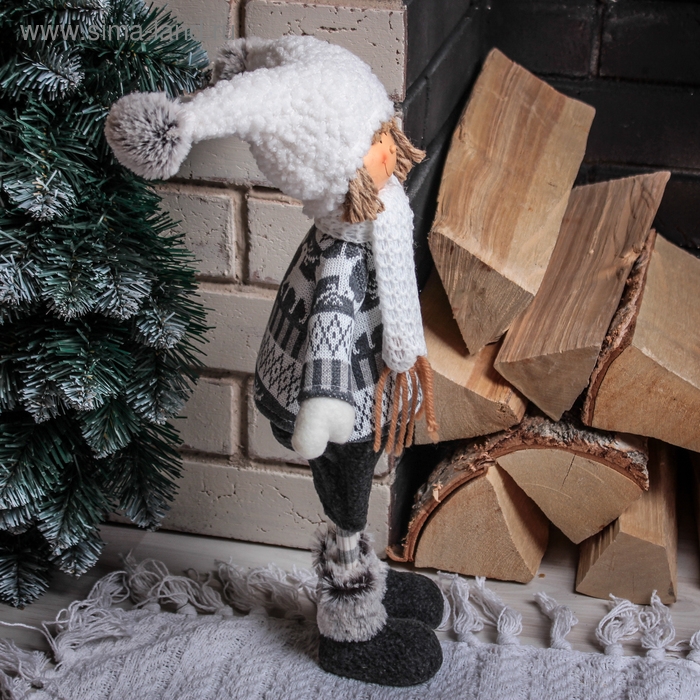 Кукла интерьерная Кукла интерьерная "Мальчик в кофточке" 38 см