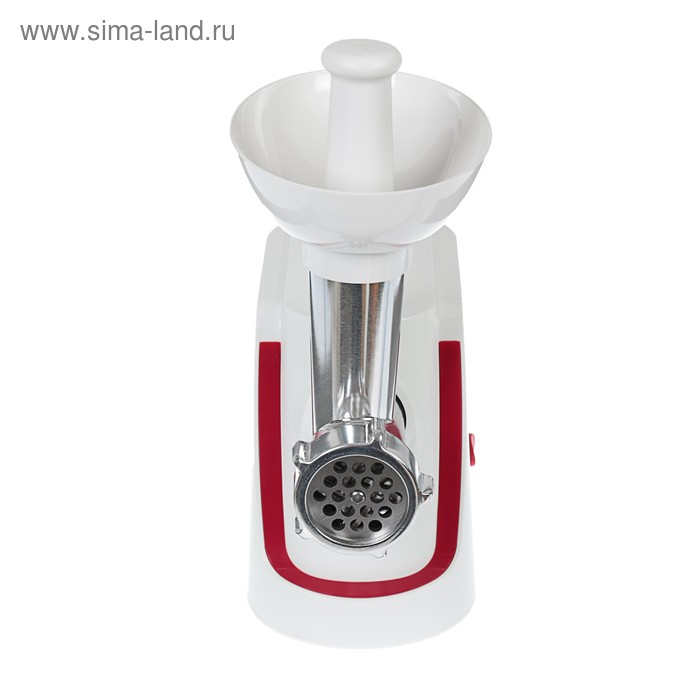 Мясорубка электрическая  Мясорубка электрическая "АКСИНЬЯ" КС-2000, 2000 Вт, реверс, 4 насадки, бело-красная