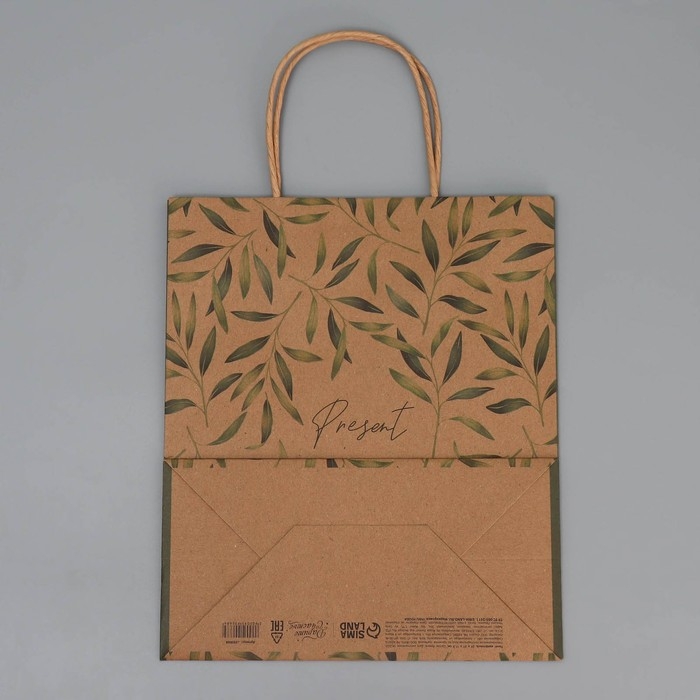 Пакет подарочный крафтовый, упаковка, «Подарок», ML 23 х 27 х 11.5 см Пакет подарочный крафтовый, упаковка, «Подарок», ML 23 х 27 х 11.5 см
