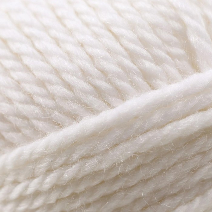 Пряжа "Мериносовая" 50%меринос.шерсть, 50% акрил 200м/100гр(01-Белый)